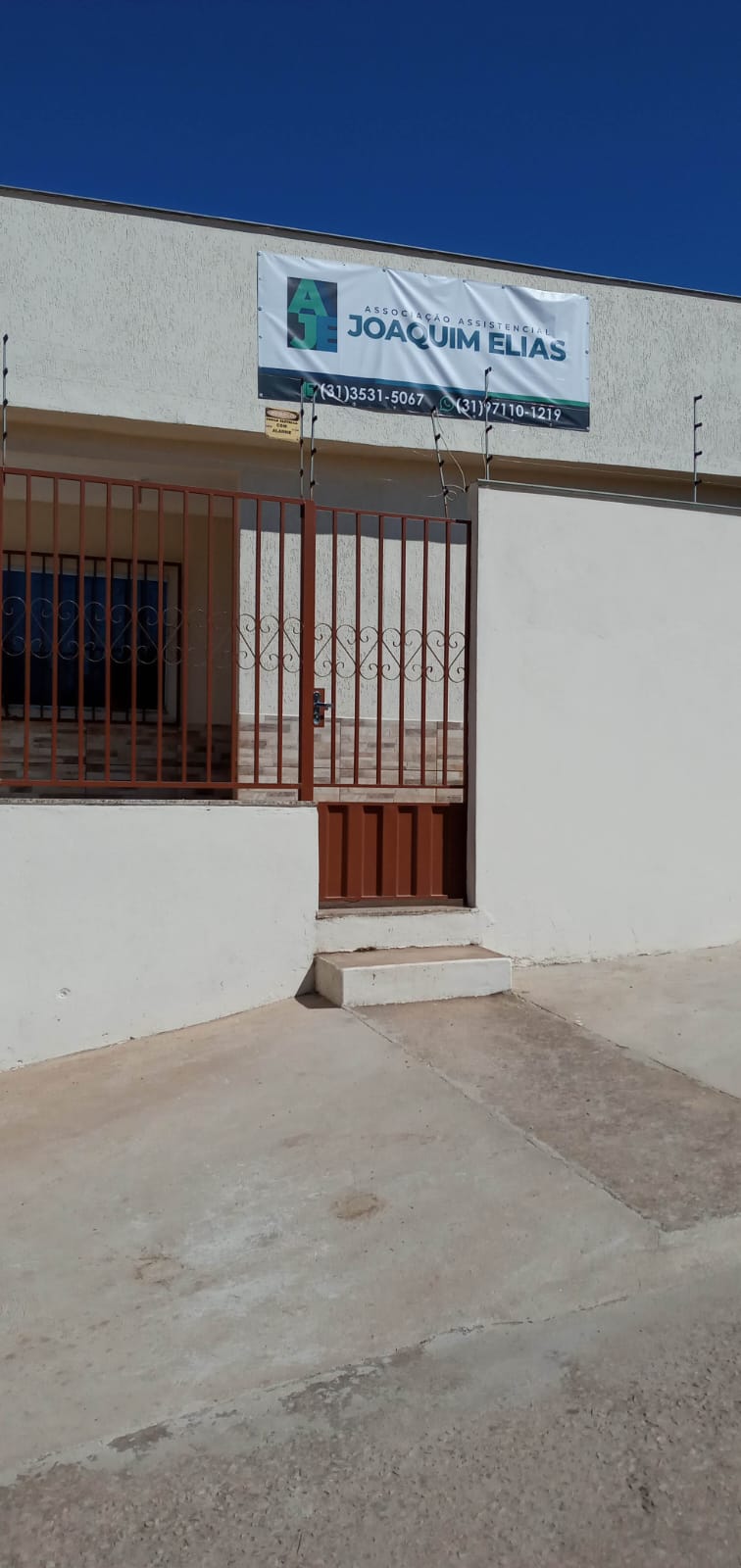 Fachada da Casa de Apoio Joaquim Elias